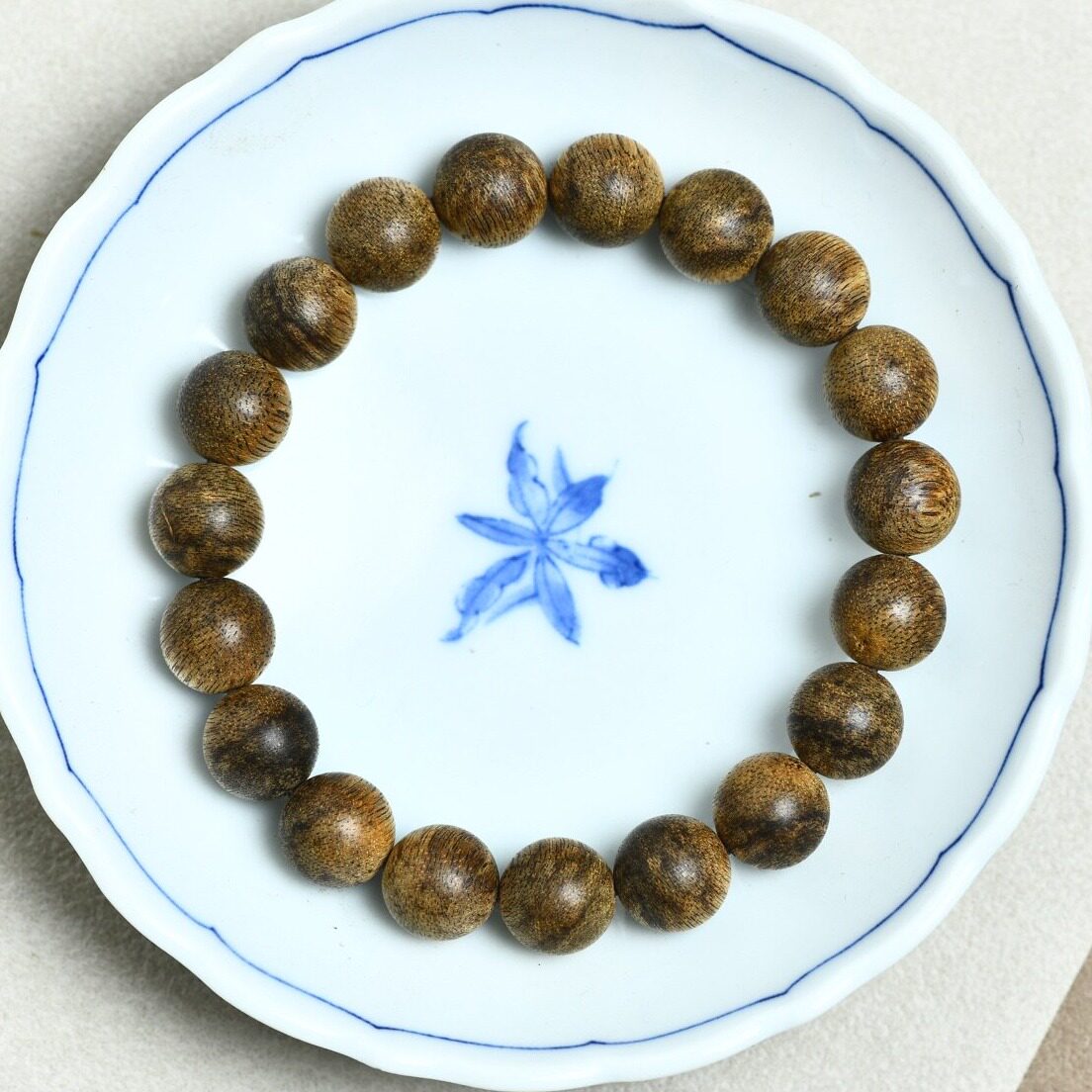 天然金三角奇楠沉香手串1.0圆珠