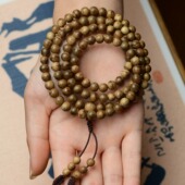 达拉干天然沉香老料手串佛珠木手链男女 保真108颗文玩佛珠6mm