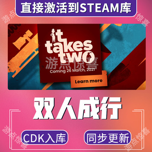 steam正版国区KEY 双人成行 双人成形 It Takes Two 激活码CDKEY