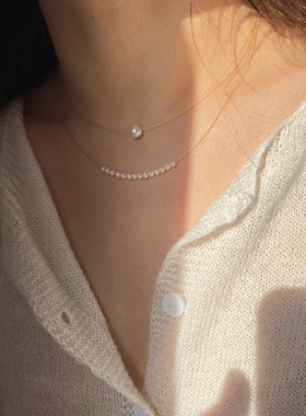 天然淡水珍珠叠戴choker百搭气质