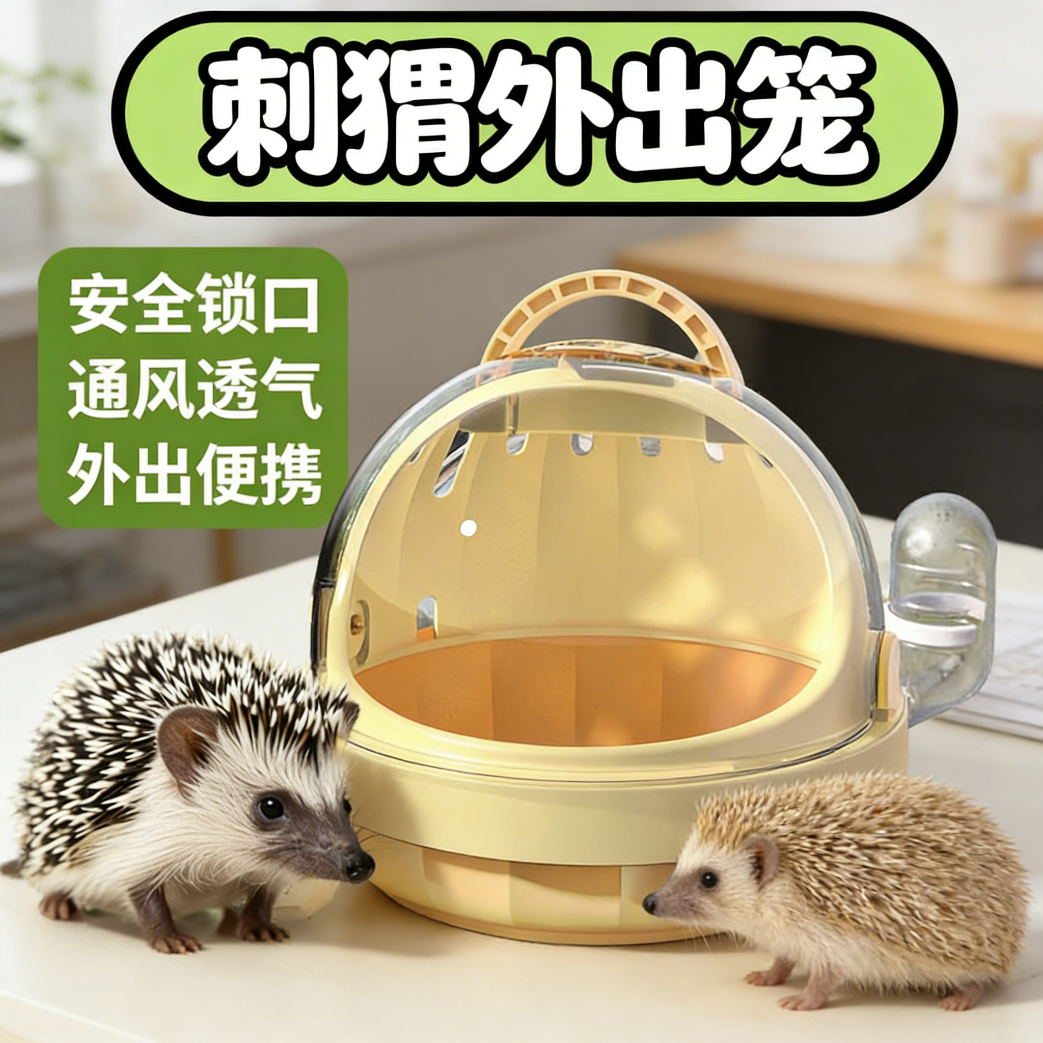 刺猬外出笼专用户带塑料携