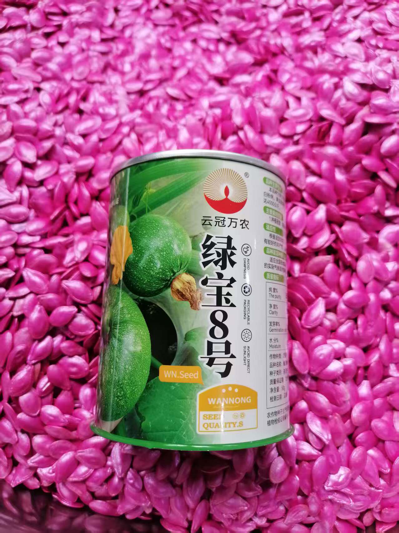 绿宝8号短蔓西葫芦种子无蔓果实圆球形皮色浅春秋季露地蔬菜种孑
