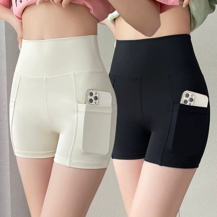 口袋鲨鱼裤女外穿夏季薄
