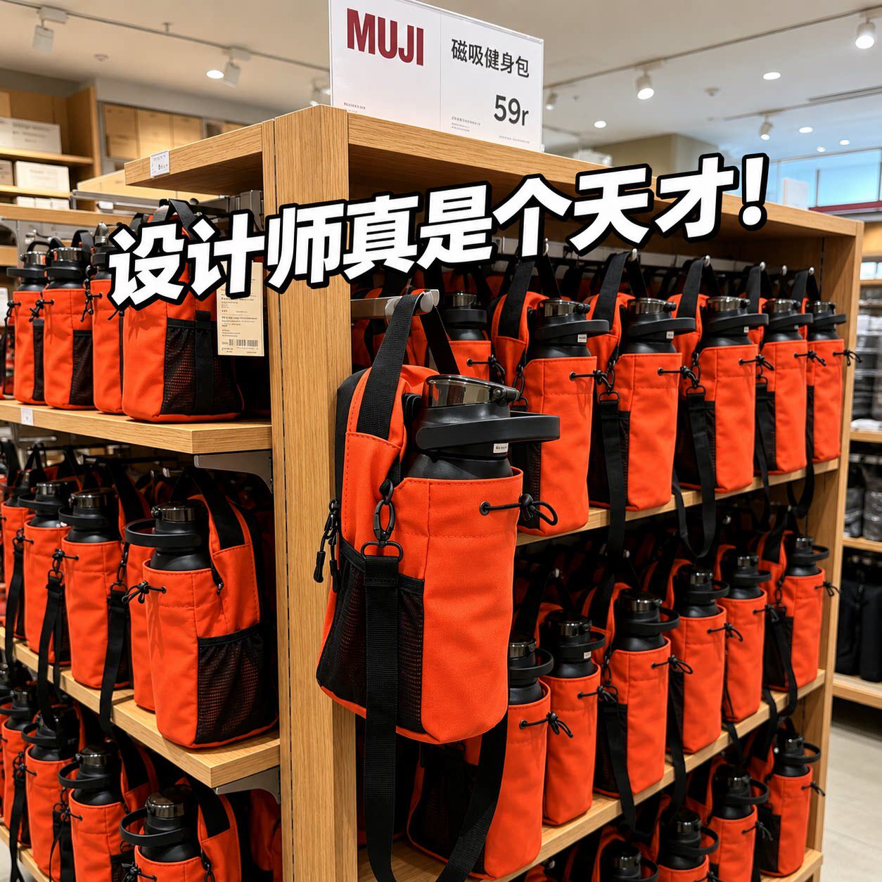 磁吸健身水杯包运动手机收纳袋训练随身手提斜挎户外骑行小包男女
