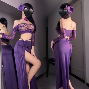 qq内衣性感纯欲床上大尺度趣味禁欲系情感倾诉睡衣裙套装 情侣升温