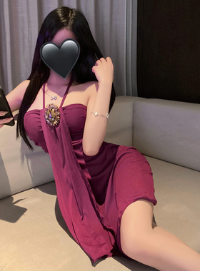 紫色挂脖睡裙女士新款情侣约会内衣性感床上纯欲趣味睡衣小心机