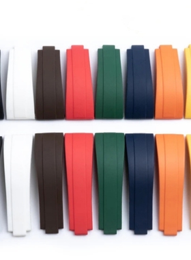 代用劳力士短款微调橡胶手表带游艇名仕硅胶迪通拿水鬼20mm 21mm