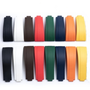 代用劳力士短款微调橡胶手表带游艇名仕硅胶迪通拿水鬼20mm 21mm