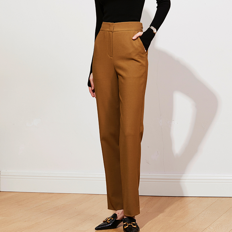 意大利设计师Ji简精工廋腿裤