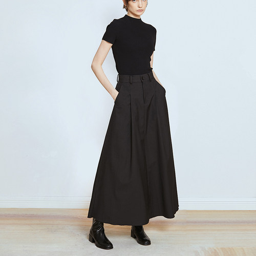 Carolingian意式经典大摆裙！精梳VISCOSE优雅半裙长裙早秋