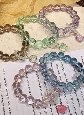 水晶串珠手链琉璃原创设计新中式醒狮学生情侣手饰品文创现货