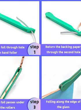 新款 stained glass hand foiler tool 彩色玻璃手工箔工具
