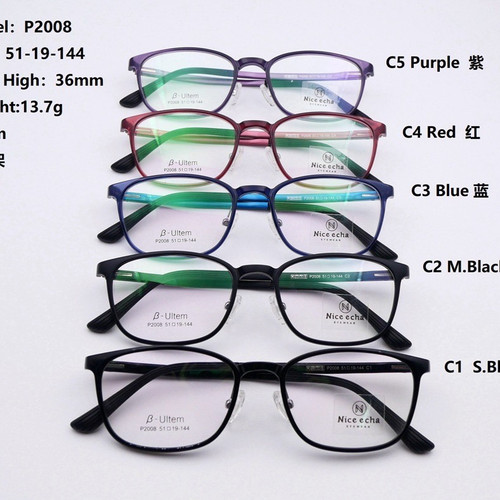 今年热门款P2008 眼镜新款Ultem塑钢眼镜架男女近视眼镜框