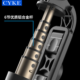 迷你自拍杆小巧一体式补光灯手机支架桌面直播三脚架自拍棒