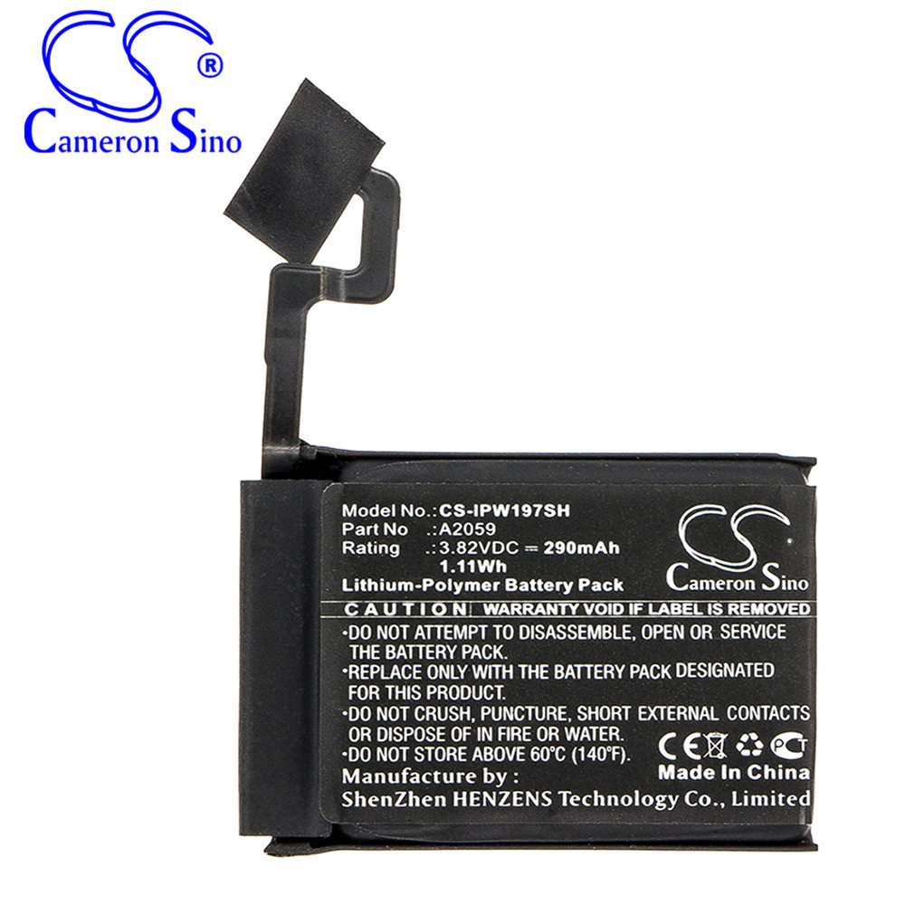 cs适用苹果/apple watch series 4 44智能手表电池厂家直供a2059