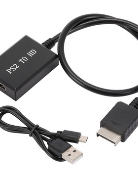 PS2转HDMl转接器 PS2 TO HDMI 带音视频转换器游戏接口 PS2转HDMI