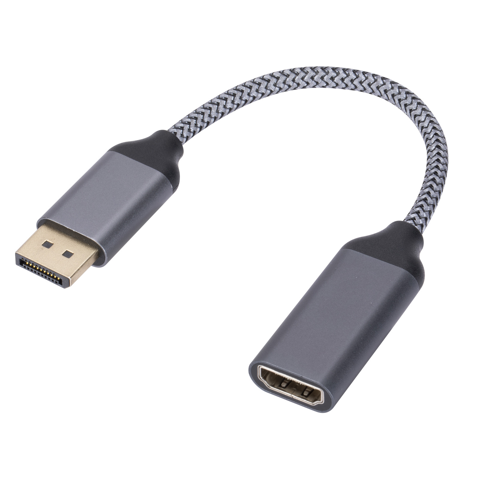 4K60Hz输出dp转HDMI转接卡 displayport公转hdmi母高清头