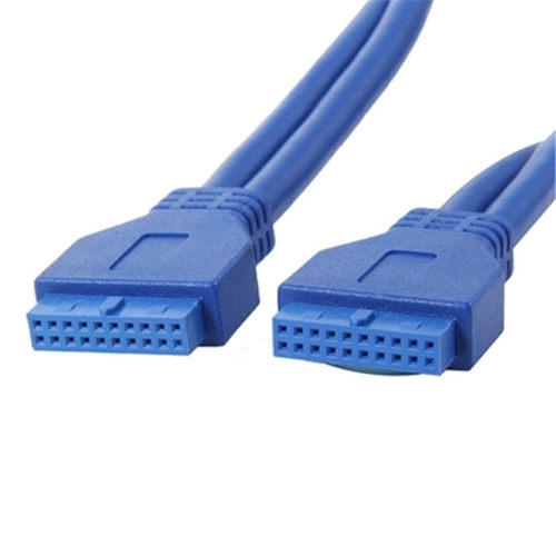 0.5米高速usb3.0 20pin母对母数据线主板连接线20p/19针F/F延长线