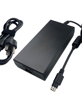 直充19V 9.5A 航空插头四针180W一体机电源适配器4PIN充电器