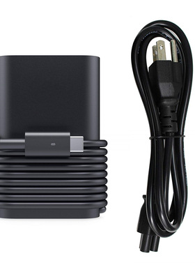 适用45W戴尔XPS 13 7390 9370 Latitude 5285电源适配器Type-C线