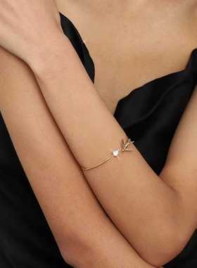 18K手镯高端定制玫瑰与夜莺气质