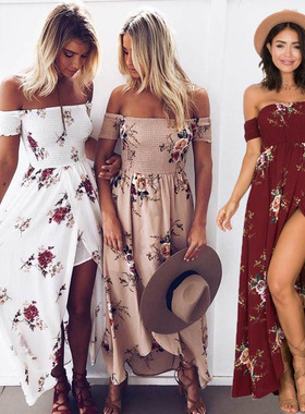 Summer Long Dress For Women Maxi Sexy Ladies Party Dresses