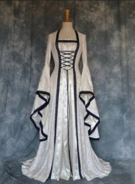 万圣节礼服中世纪文艺复古连衣裙女Restores ancient ways dress