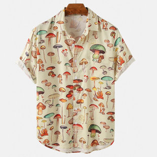 , Color Elements, Mushroom Pattern, 3d Print Button, 5xl Top