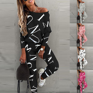 suit Sport loose women sleeve print Spring ladies long