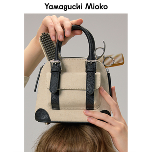 山口美袋 “超迷你！”精致到不行的复古真皮mini手提斜挎贝壳包