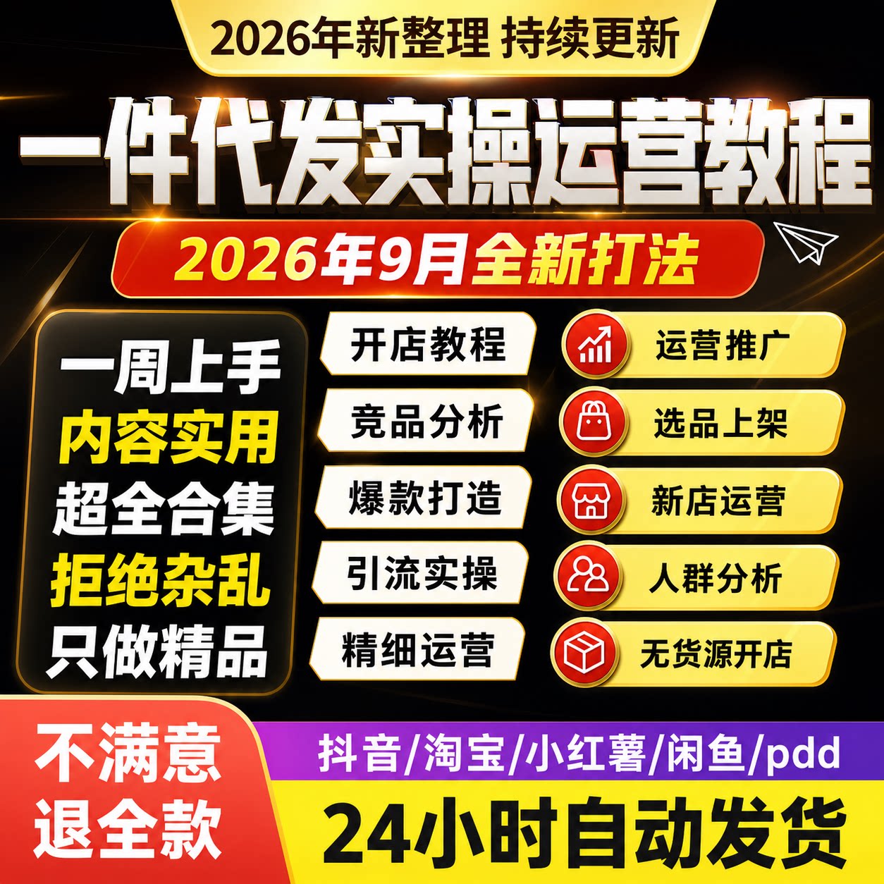 一件代发教程2026新零基础入刻录盘个性化服务