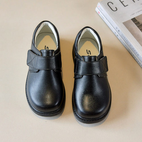 男童皮鞋春秋款英伦风黑色儿童合唱表演出鞋中大童学生礼仪礼服鞋