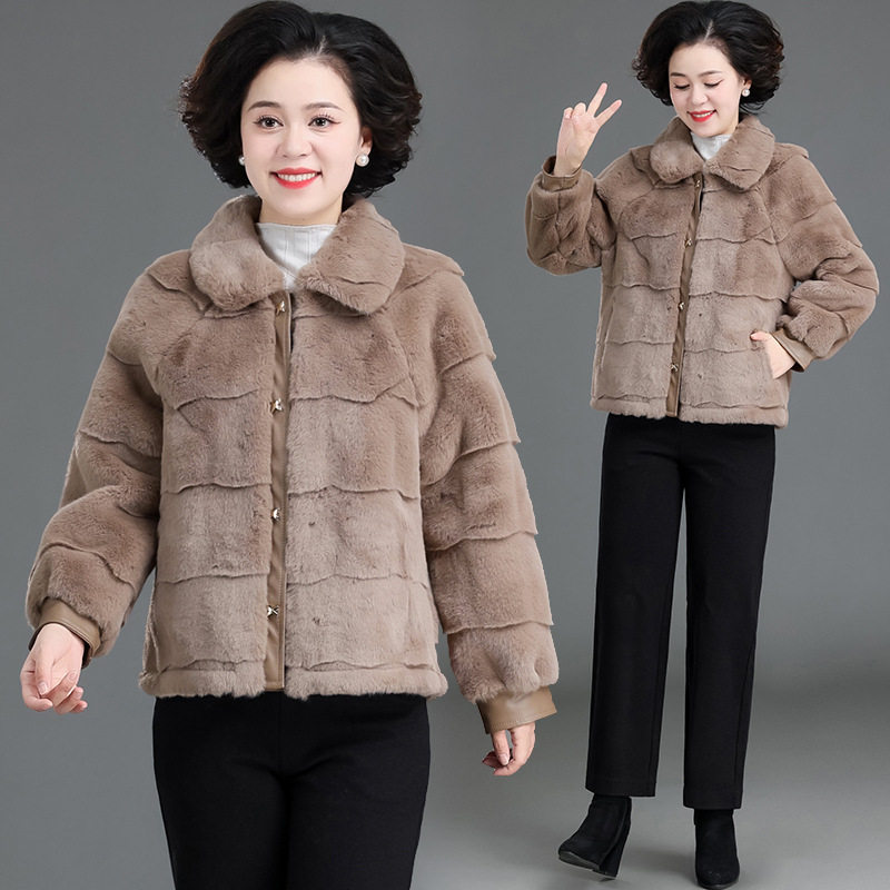恒源祥50岁妈妈冬装毛呢外套短款洋气中老年女秋冬装大码中年水貂,女装/女士精品,中老年女装,淘宝优惠券,粉丝福利购,淘宝优惠卷