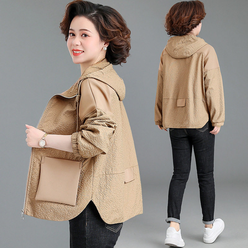 恒源祥中年妈妈春季外套时尚气质新款风衣短款中老年女春秋装夹克,女装/女士精品,中老年女装,淘宝优惠券,粉丝福利购,淘宝优惠卷