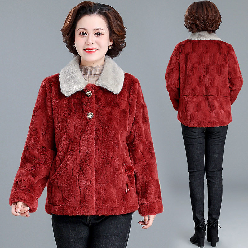 恒源祥年轻妈妈冬装水貂绒外套短款40岁50中老年秋冬仿皮草大衣女,女装/女士精品,中老年女装,淘宝优惠券,粉丝福利购,淘宝优惠卷