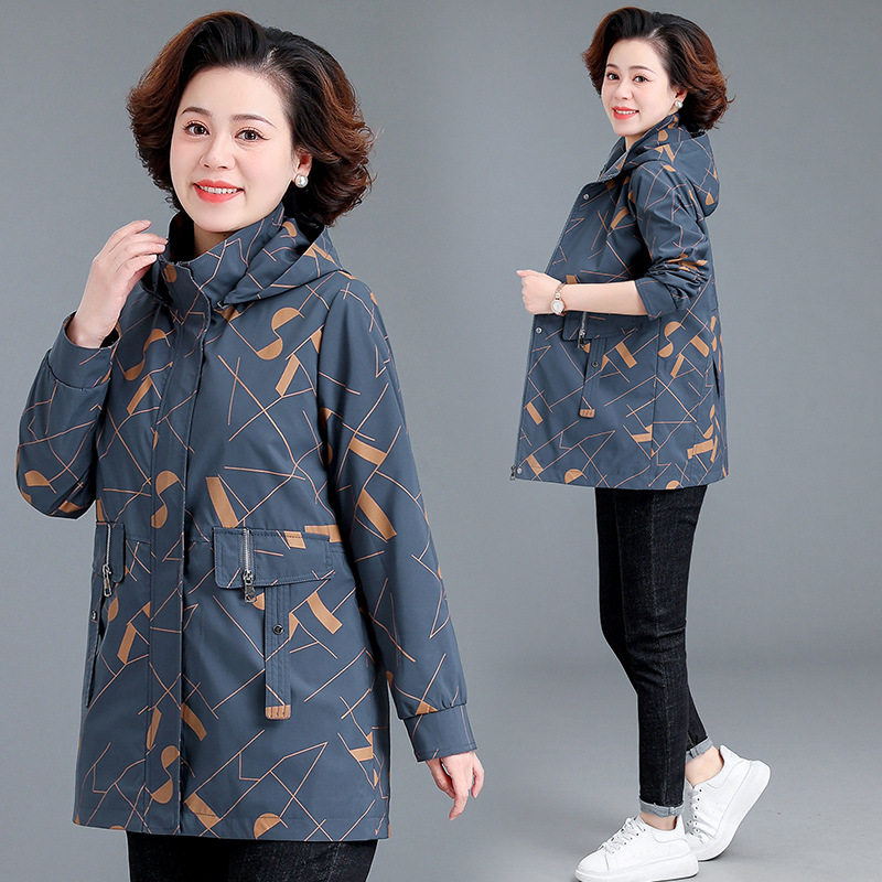 恒源祥中年妈妈春装外套洋气新款中老年女装休闲春秋薄风衣大码连,女装/女士精品,中老年女装,淘宝优惠券,粉丝福利购,淘宝优惠卷