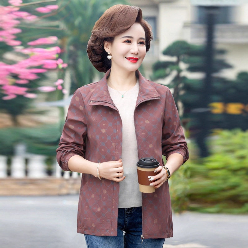 恒源祥中老年妈妈秋季短款运动服风衣时尚外套女贵夫人洋气翻领夹,女装/女士精品,中老年女装,淘宝优惠券,粉丝福利购,淘宝优惠卷
