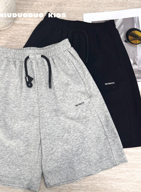 牛哆哆童装儿童运动裤中裤25夏新品男童柔软短裤中童五分裤39203