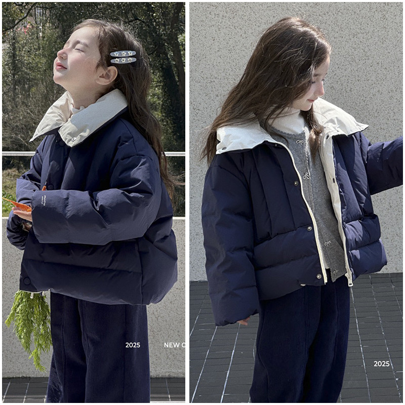 啦芙莱童装儿童90白鸭绒立领短款羽绒服25冬季男女童宽松外套3018,童装/婴儿装/亲子装,羽绒服,淘宝优惠券,粉丝福利购,淘宝优惠卷