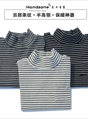 清仓ANIKA童装儿童半高领保暖基础打底衫24秋冬季内搭神器3857