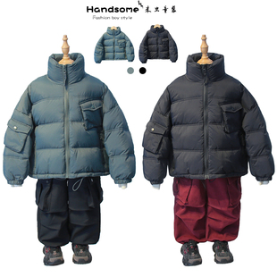 啦芙莱童装 男女童3515 儿童阔型保暖90白鸭绒羽绒服立领外套24冬季