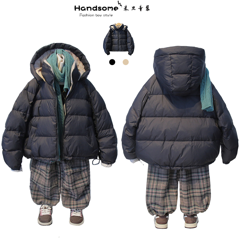 啦芙莱童装儿童90白鸭绒厚款羽绒服24冬男女童保暖面包服外套6601