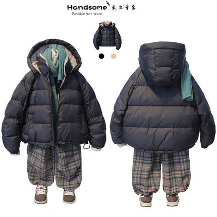 啦芙莱童装儿童90白鸭绒厚款羽绒服24冬男女童保暖面包服外套6601