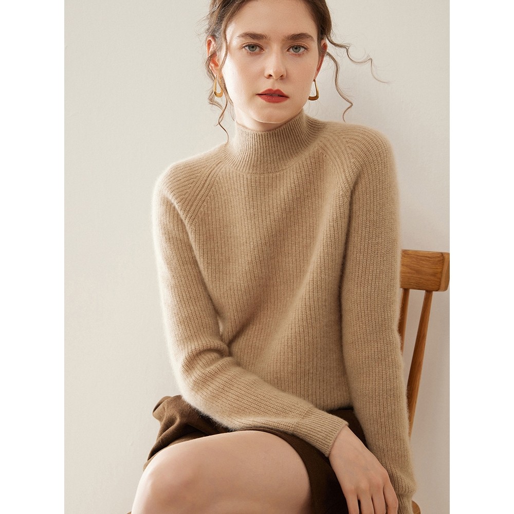 香港潮牌加厚山羊绒衫女半高领打底衫2025秋新款冬宽松纯色套头插,女装/女士精品,羊绒衫,淘宝优惠券,粉丝福利购,淘宝优惠卷