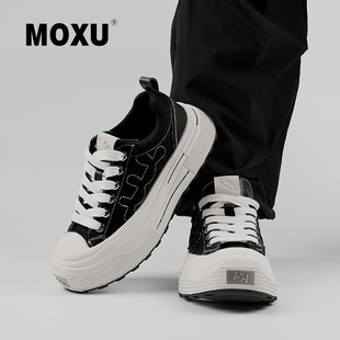 康奈官方正品【明星同款】SHOOT 重奏系列耐磨厚底帆布鞋男女潮流