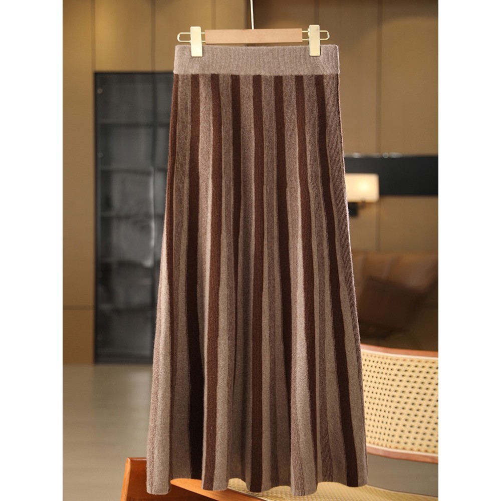 香港潮牌25秋冬新款100纯羊毛裙女条纹中长裙A字伞裙松紧腰针织大,服饰配件/皮带/帽子/围巾,围巾/丝巾/披肩,淘宝优惠券,粉丝福利购,淘宝优惠卷