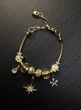 中古手链 Dreamy 星芒幽花女生复古可调节手链