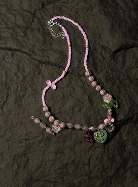 Vintage古著 【Flower with love】项链