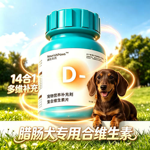 腊肠犬专用狗狗复合维生素b族片b1b12营养宠物小狗吃的保健品营养