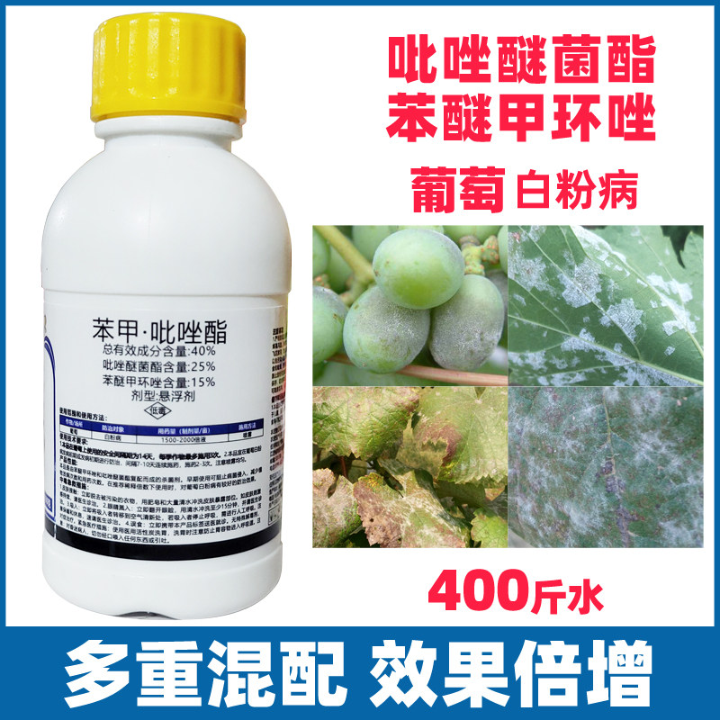 苯甲吡唑酯葡萄荔枝桃树枸杞黄南瓜梨四季豆西瓜李子白粉病杀菌剂